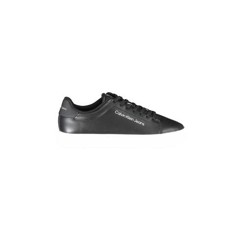 Calvin Klein Men's Black Polyester Sneaker - 42 EU