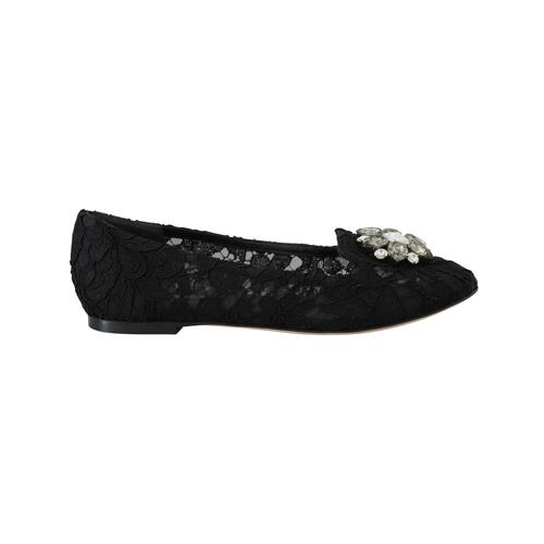 Dolce & Gabbana Elegant Vally Lace Flat Shoes 35 EU Women