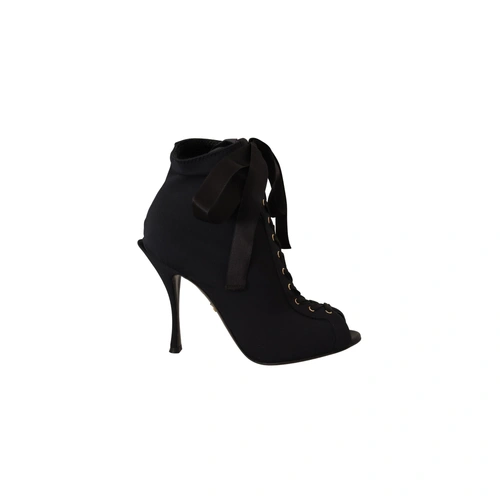 Dolce & Gabbana Ankle Open Toe Heels Boots 36 EU Women