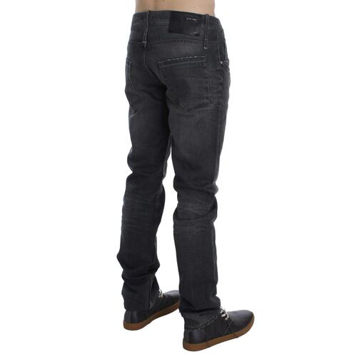 ACHT Mens Jeans - Straight Regular Fit with Logo Details W34 US Men