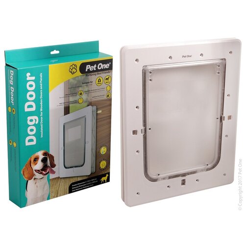 Insulated Poly Dog Door For Wooden Doors And Panels Medium