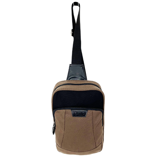 FIB Byron Sling Backpack Bag Travel w/ Single Adjustable Strap - Brown