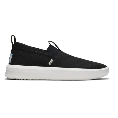 TOMS Mens Canvas Slip On Shoes Casual Sneakers Breathable Espadrilles - Black - US 11
