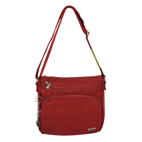 FIB Mens Crossbody Bag Satchel Adjustable Shoulder Strap Travel - Burgundy