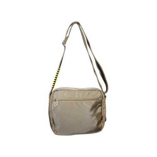 FIB Mens Crossbody Shoulder Bag Travel Satchel Adjustable Strap - Sand