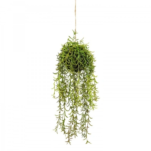 60cm Moss Ball w Senecio Hanging Artificial Plant Flower (with Rope) Artificial