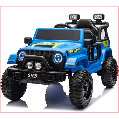 12V Gravity Kids Electric Ride On Car/Jeep – Blue