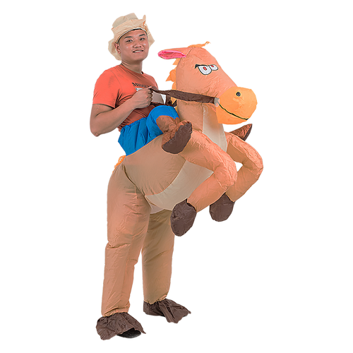 COWBOY Fancy Dress Inflatable Suit -Fan Operated Costume