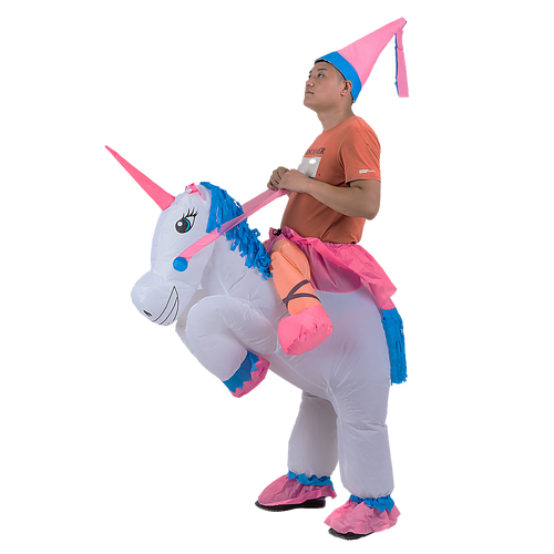 UNICORN Fancy Dress Inflatable Suit -Fan Operated Costume
