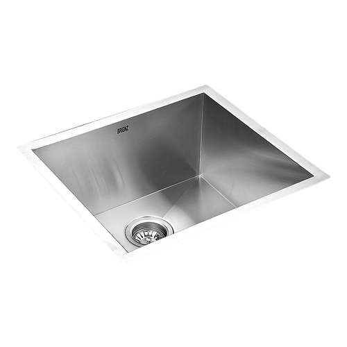 510x450mm Handmade Stainless Steel Undermount / Topmount Kitchen Laundry Sink with Waste