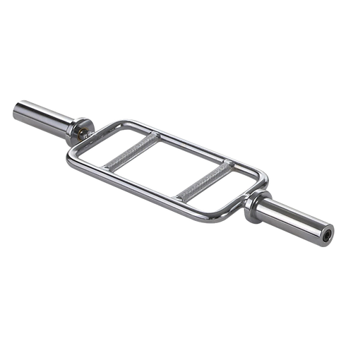 Chrome Olympic Tricep Bar Barbell Heavy Duty with Spring Collars
