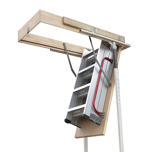 Deluxe Aluminium Attic Loft Ladder - 2700mm to 3050mm