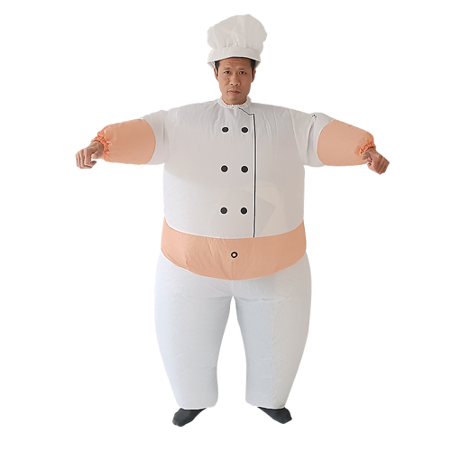 CHEF Fancy Dress Inflatable Suit -Fan Operated Costume