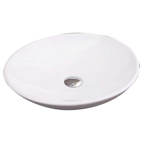 Bathroom Ceramic Oval Above Countertop Basin for Vanity
