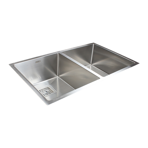 835x505mm Handmade 1.5mm Stainless Steel Undermount / Topmount Kitchen Sink with Square Waste