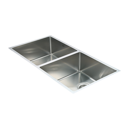 865x440mm Handmade Stainless Steel Undermount / Topmount Kitchen Sink with Waste