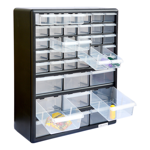 Storage Cabinet Drawers 39 Plastic Tool Box Containers Organiser Cupboard