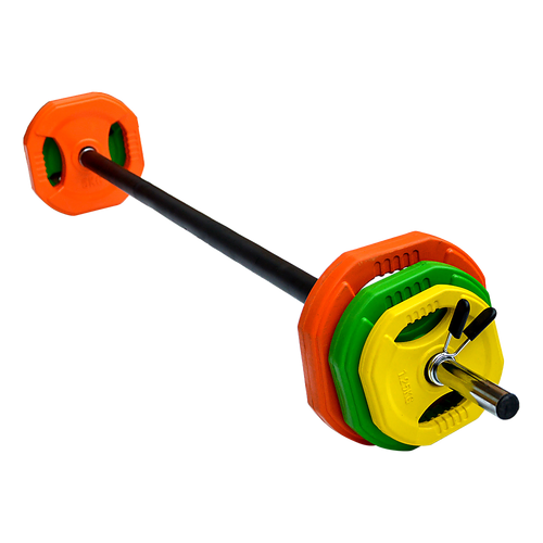 20kg Standard Rubber Coloured Barbell