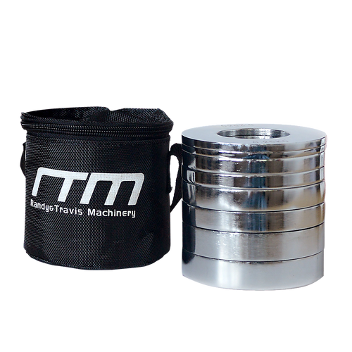 Chrome Metric Fractional Olympic Weight Plates 0.25 to 1kg Set