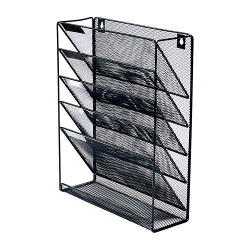 Wall Mount 6 Pocket Hanging File Sorter Organizer Folder Holder Rack Storage