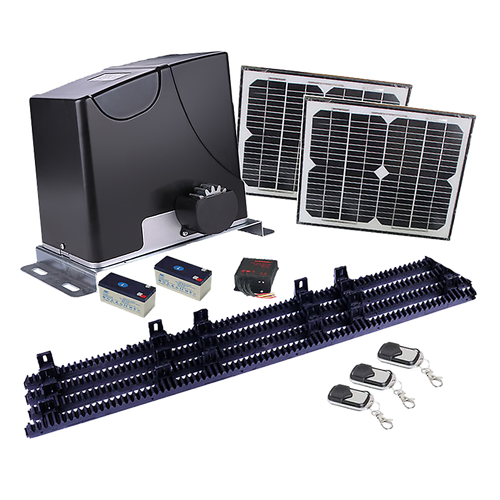 1000KG Auto Solar Slide Sliding Gate Opener Automatic w 4m Rail