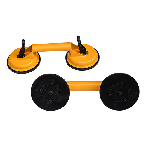 2x 100kg Aluminum Alloy Double Locking Suction Cup Glazer Glass Sucker Lifter