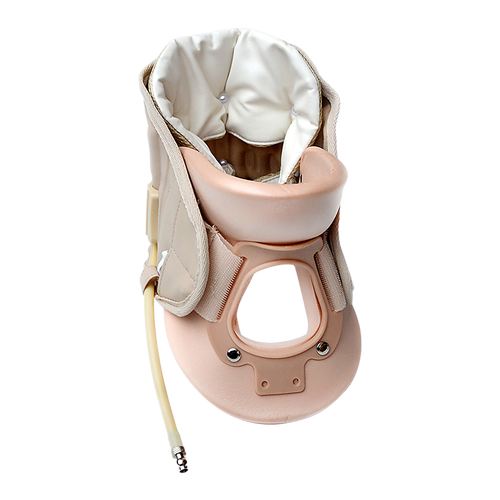 Neck Traction Air Decompression Support Brace Cervical Collar Hand Pump