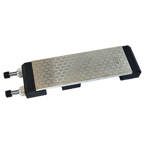 Double-Sided Diamond Knife Sharpeners Sharpening Stone W/ Stone Holder