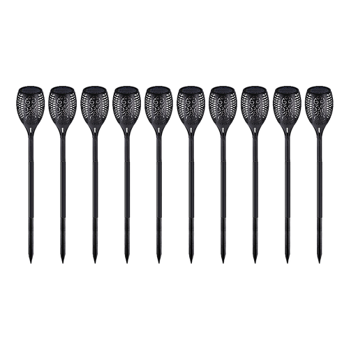10 Pack Solar Torch Lights 96 LED Flickering Lighting Dancing Flame Garden Lamp