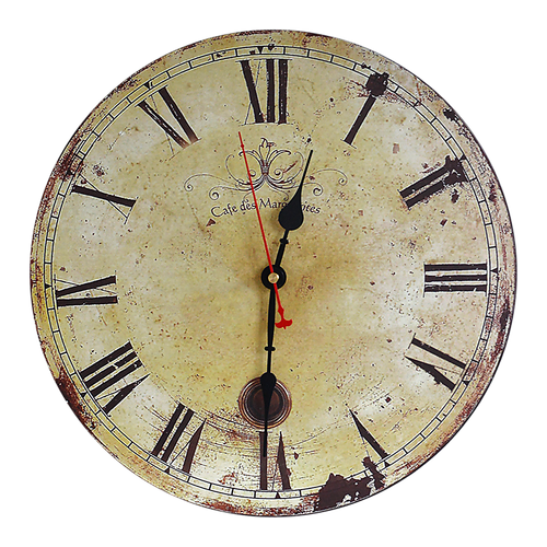 Large Vintage Wall Clock Kitchen Office Retro Timepiece