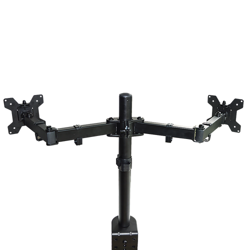 Dual LCD Monitor Desk Mount Stand Adjustable Fits 2 Screens Up To 27"