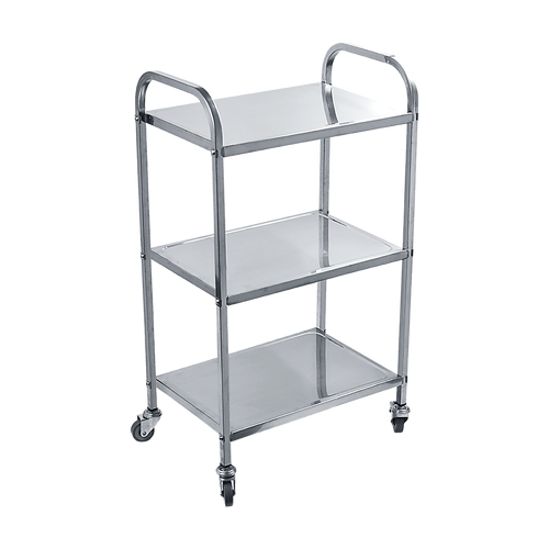3 Tiers Food Trolley Cart Stainless Steel Utility Kitchen Dining Service