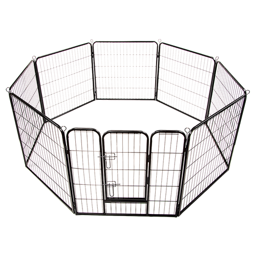 8 Panel Heavy Duty Pet Dog Playpen Puppy Exercise Fence Enclosure Cage