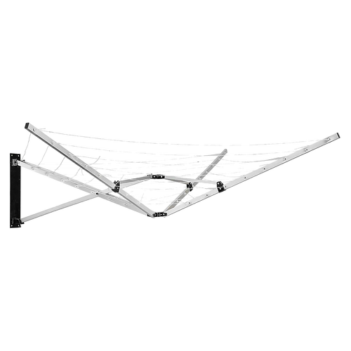 26m 5 Arm Wall Hang Mountable Clothes Airer Dryer Washing Line Bathroom Kitchen