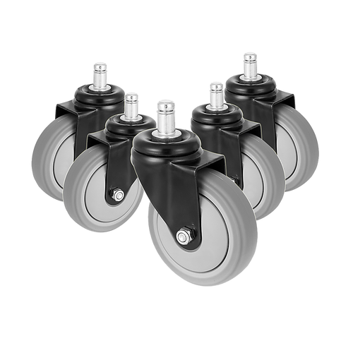 5x Office Chair Caster Wheels Set Heavy Duty & Safe for All Floors w/Universal Fit