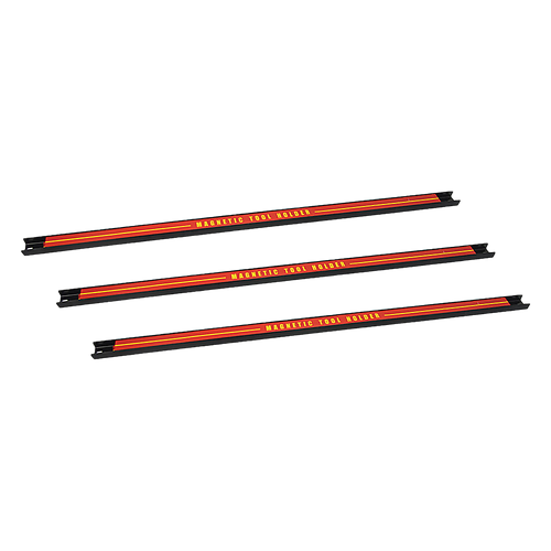 3 x 61cm Magnetic Wall Mounted Tool Holder Storage Organiser Garage Workshop