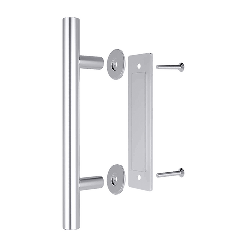 12" Barn Door Handle Sliding Flush Pull Wood Door Gate Hardware Stainless Steel