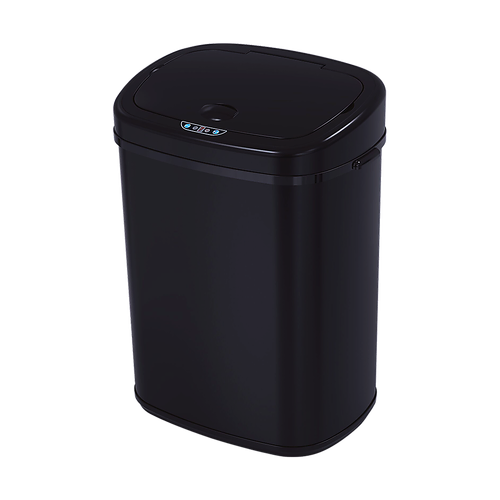 68L Motion Sensor Bin Automatic Stainless Steel Kitchen Rubbish Trash - Black