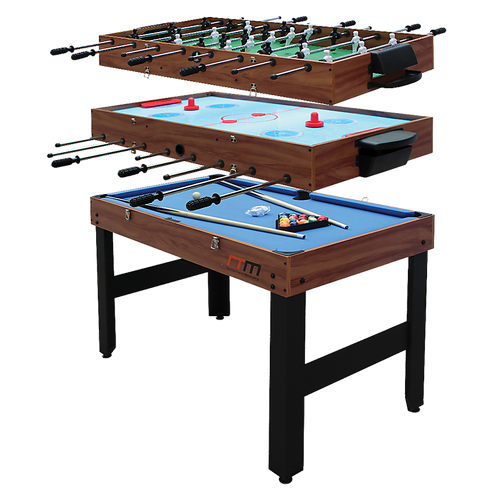 4FT 3-in-1 Games Foosball Soccer Hockey Pool Table