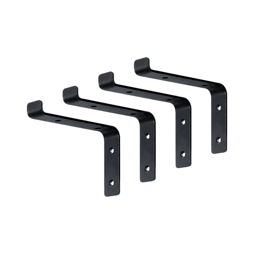 Floating Wall Shelf Brackets Heavy Duty Rustic Industrial 4-Pack