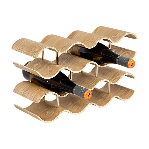 Wooden Wave Wine Rack/Creative Home Grape Wine Holder Shelf Cabinet/Bottle Rack