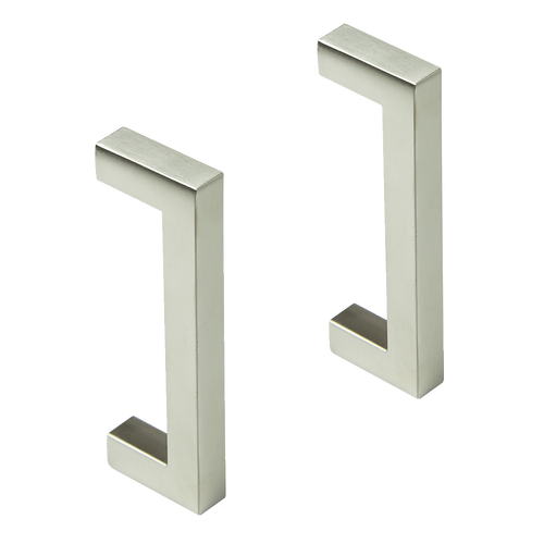 Brushed Nickel Stainless Steel Kitchen Cabinet Square Drawer Pull Door Handles 15-Pack