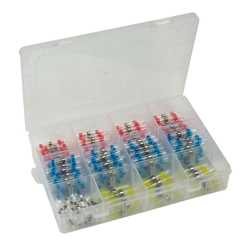 250PCS Waterproof Solder Seal Sleeve Heat Shrink Butt Wire Connectors Terminals