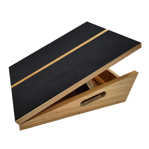 Wooden Slant Exercise Board With Adjustable Incline And Non - Slip Surface