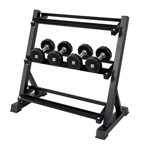 Dumbbell Rack Storage Stand Hex Weight Heavy Duty 3 Tier Wide Home Gym Fitness