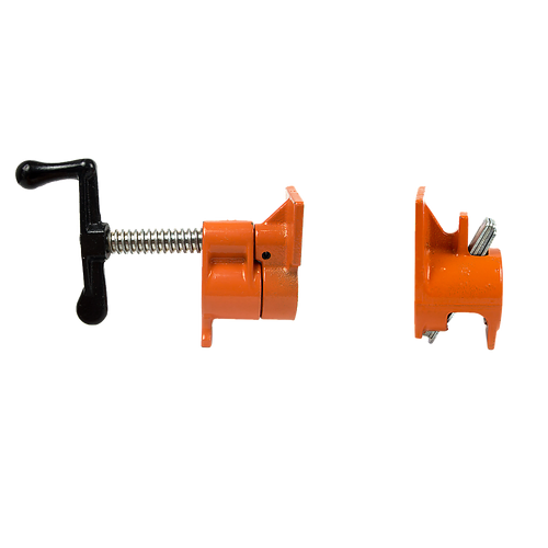 3/4" Wood Gluing Pipe Clamp Set (4 Pack) Heavy Duty PRO Woodworking Cast Iron