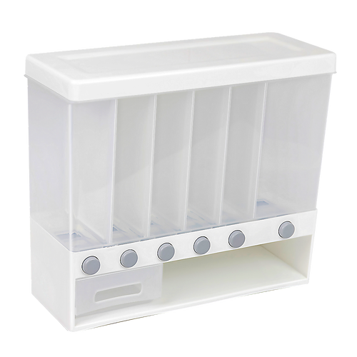 Grain Container Cereal Dispenser 10L Dry Food Rice Flour Storage Box Wall
