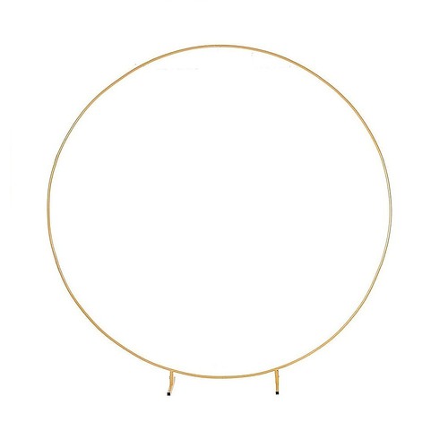 3M Gold Wedding Hoop Round Circle Arch Backdrop Flower Display Stand Frame Background
