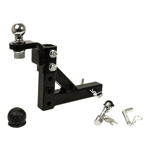 Adjustable Tow Bar Tongue Hitch 50mm Ball Towbar Drop Trailer Caravan 4WD