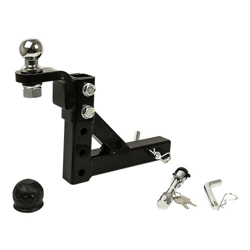 Adjustable Tow Bar Tongue Hitch 50mm Ball Towbar Drop Trailer Caravan 4WD